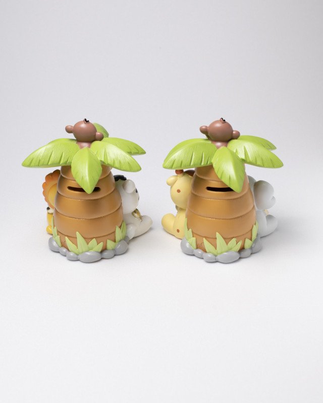 Animali foresta salvadanaio 2 soggetti assortiti 13x14,5x15 cm - caf707