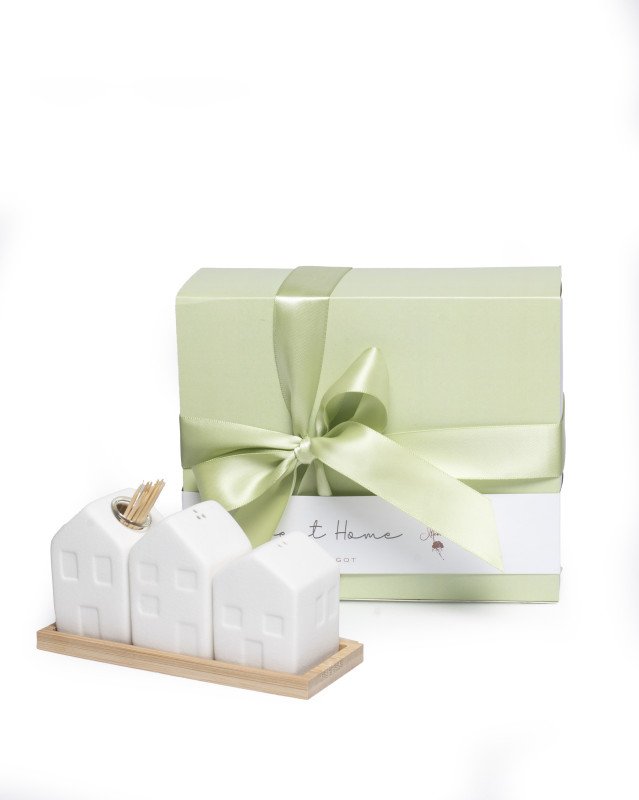 Casa Porcellana Sale E Pepe E Porta Stecchini Con Stecchini - hse703