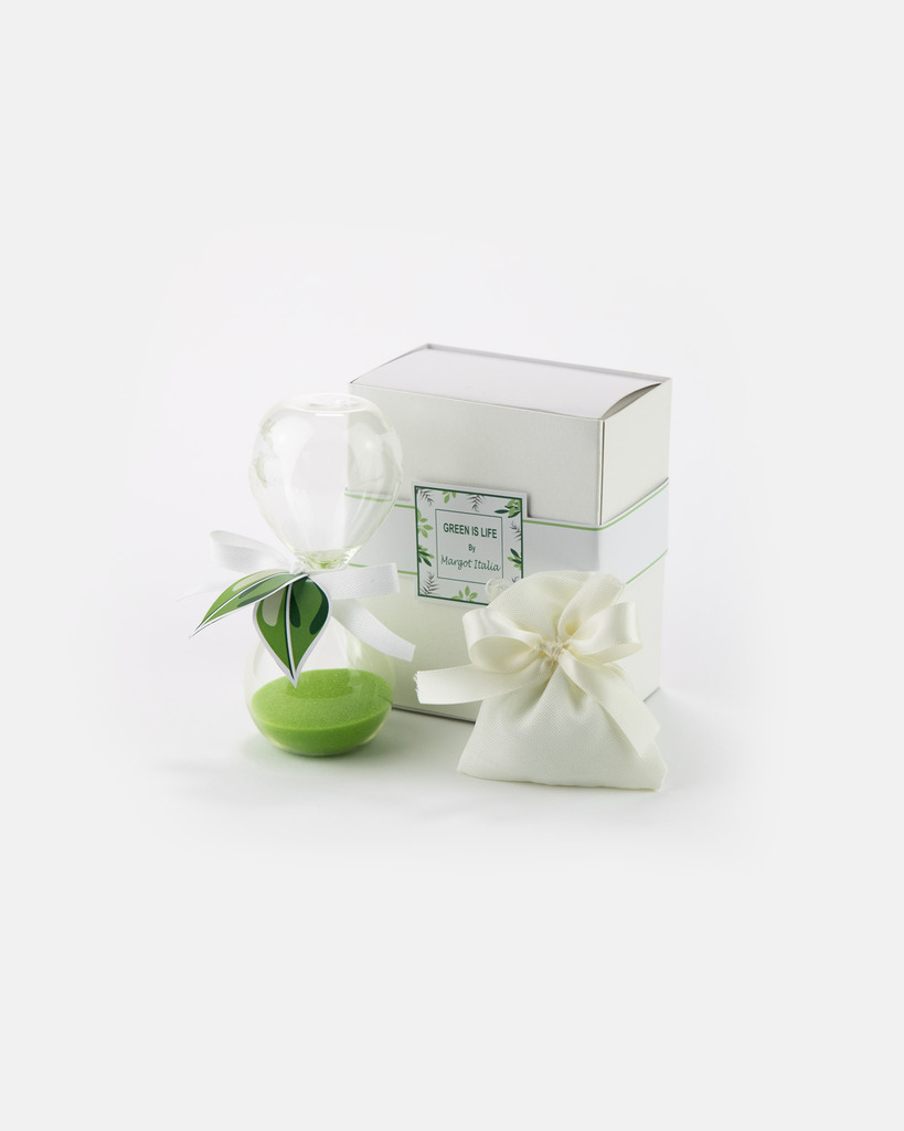 Clessidra media verde astuccio e sacchetto - map69