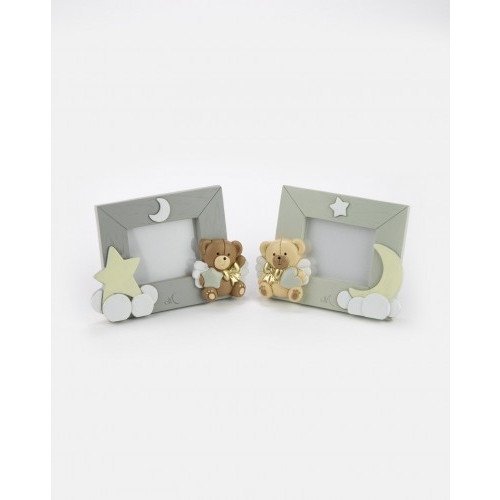 Orso porta foto mini resina 2 soggetti assortiti - reo2003