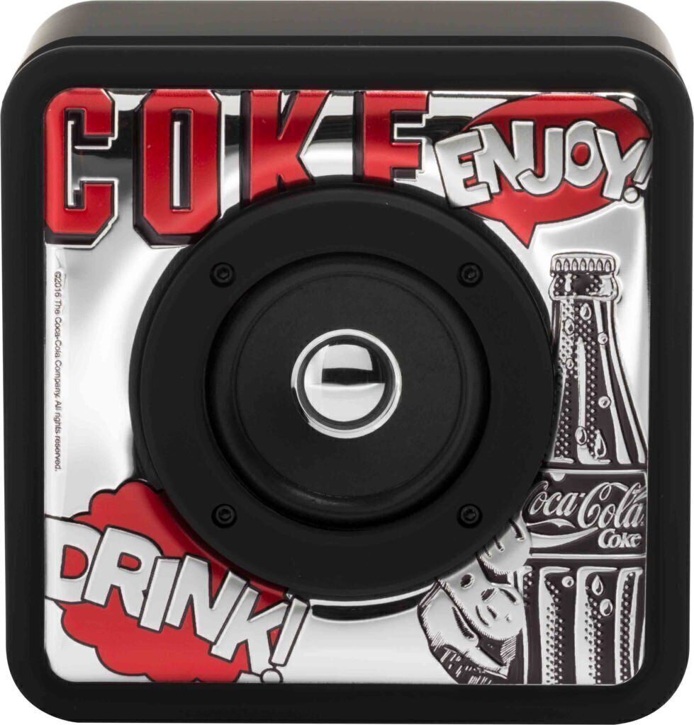 Sound touch cube - coca-cola® 16,5x8cm Altezza 16,5cm - nero/arg - red&white - 0.02170 Sound touch cube - coca-cola® 16,5x8cm Altezza 16,5cm - nero/arg - red&white - 0.02170