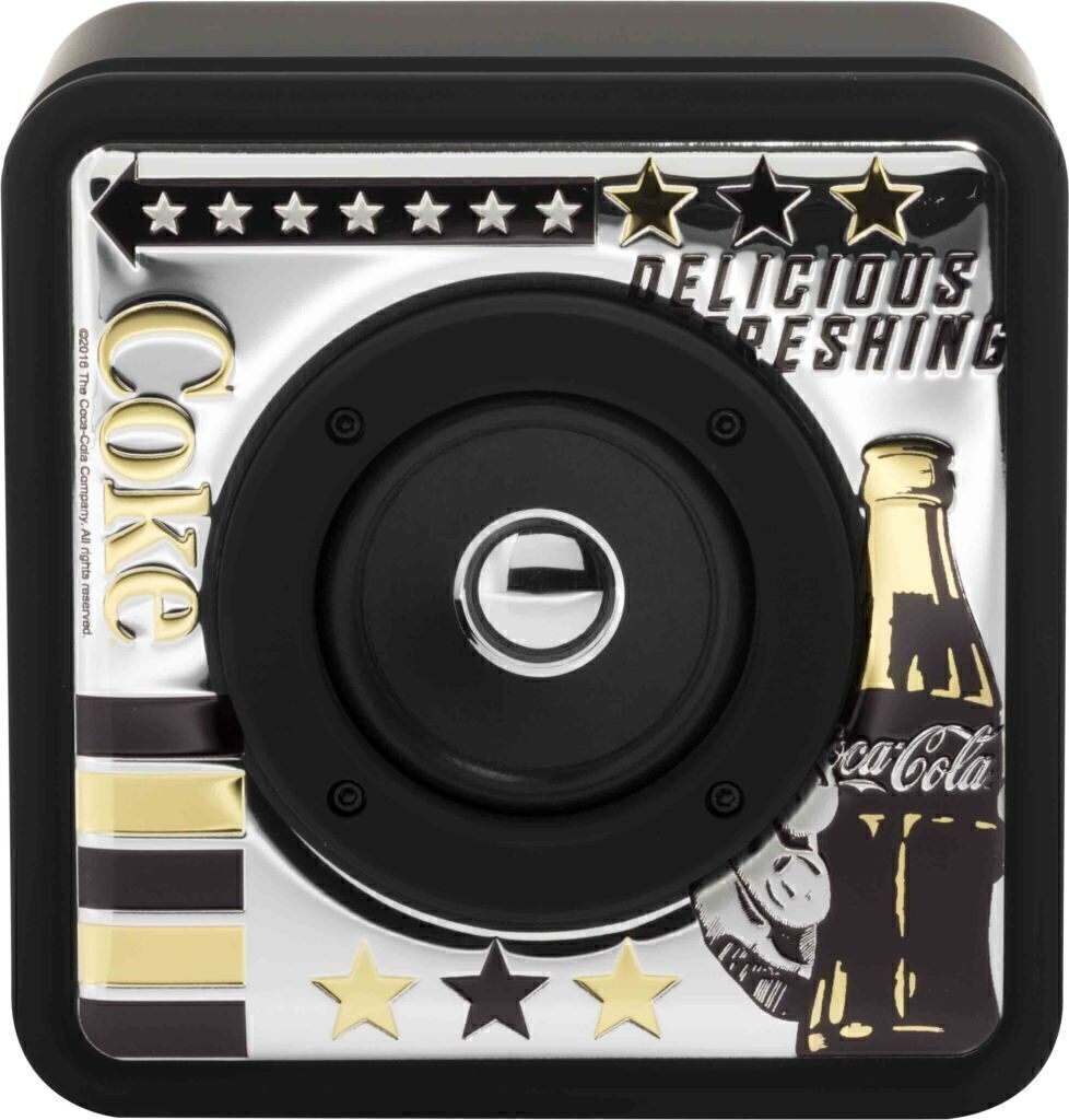 Sound touch cube - coca-cola® 16,5x8cm Altezza 16,5cm - nero/arg - black&gold - 0.02175 Sound touch cube - coca-cola® 16,5x8cm Altezza 16,5cm - nero/arg - black&gold - 0.02175