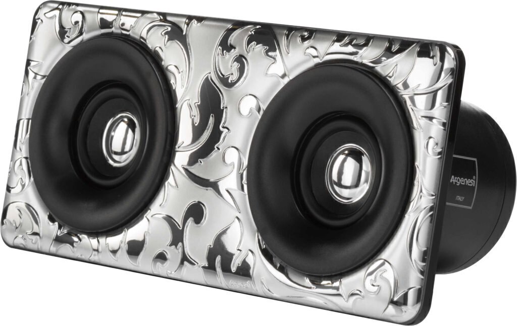 Sound wireless - arabesque 24x8cm Altezza 11cm - nero/argento999 - 0.02179 Sound wireless - arabesque 24x8cm Altezza 11cm - nero/argento999 - 0.02179