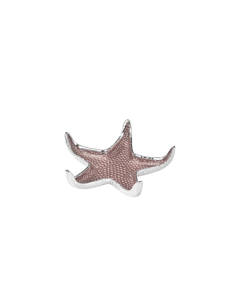 Piatto in vetro stella punte 17cm - celeste - 1.754458 Piatto in vetro stella punte 17cm - celeste - 1.754458