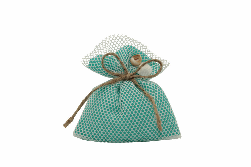 Sacchetto mare con rete con stel e conch 11x12 - 091660+22