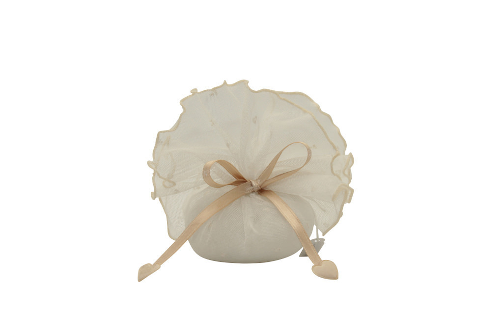 Disco diam 32 tulle cuoricini - 091663