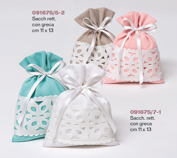 Sacchetto cot rett con greca 11x13 - 091675+7