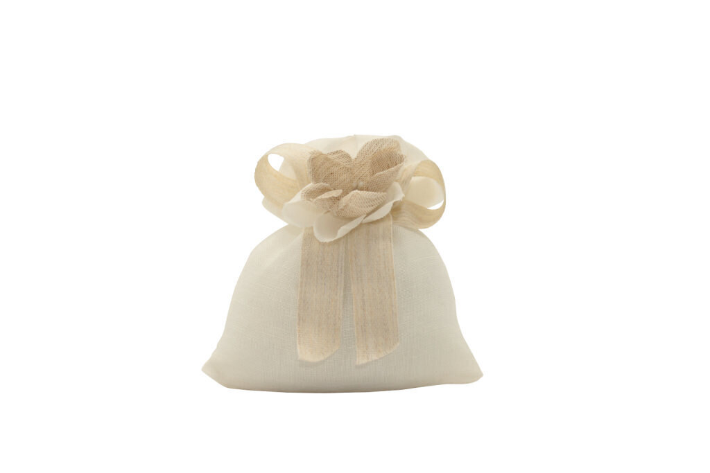 Sacchetto rett lino con fiocco 10x11 + 021975 - 091800+f1