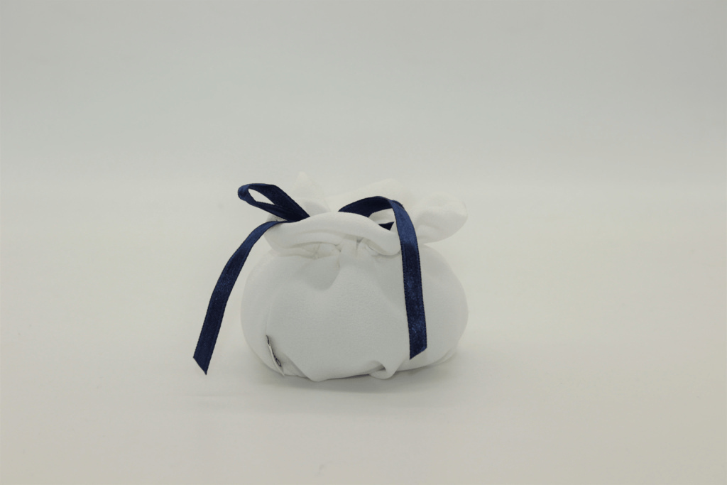 Puff tondo crepe con fiocchetto 7x6 - 091805+16