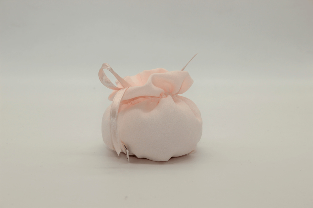 Puff tondo crepe con fiocchetto 7x6 - 091805+2