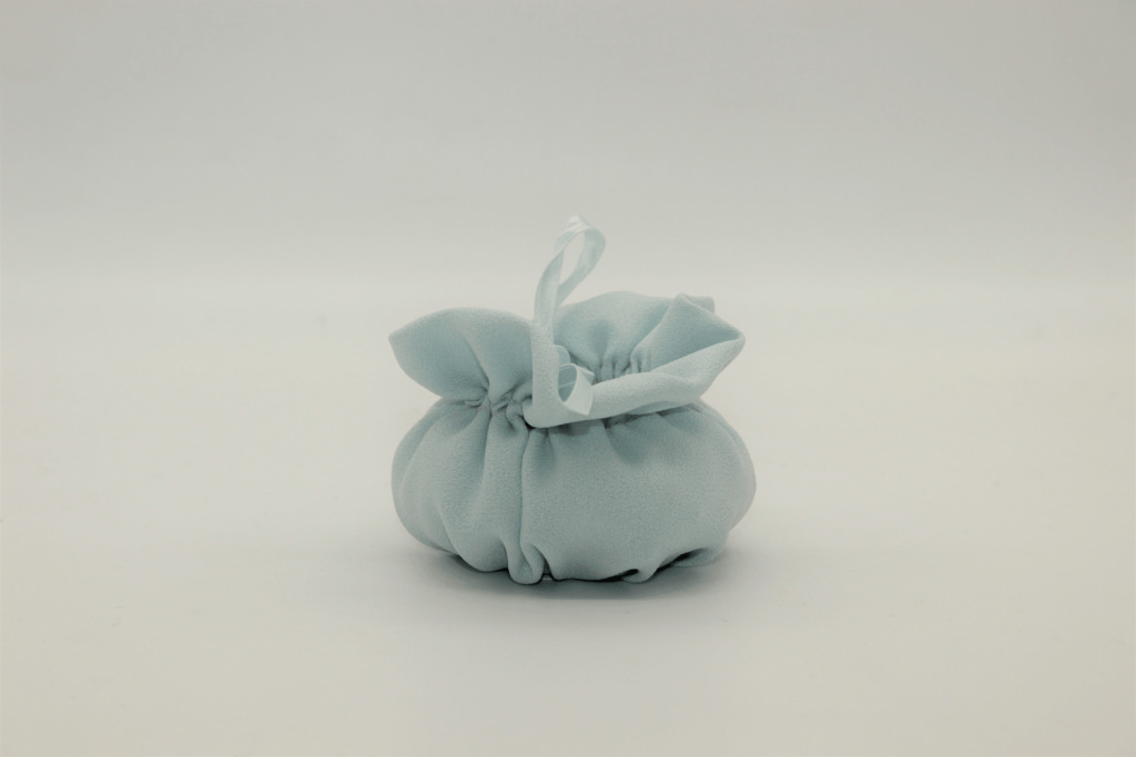 Puff tondo crepe con fiocchetto 7x6 - 091805+3