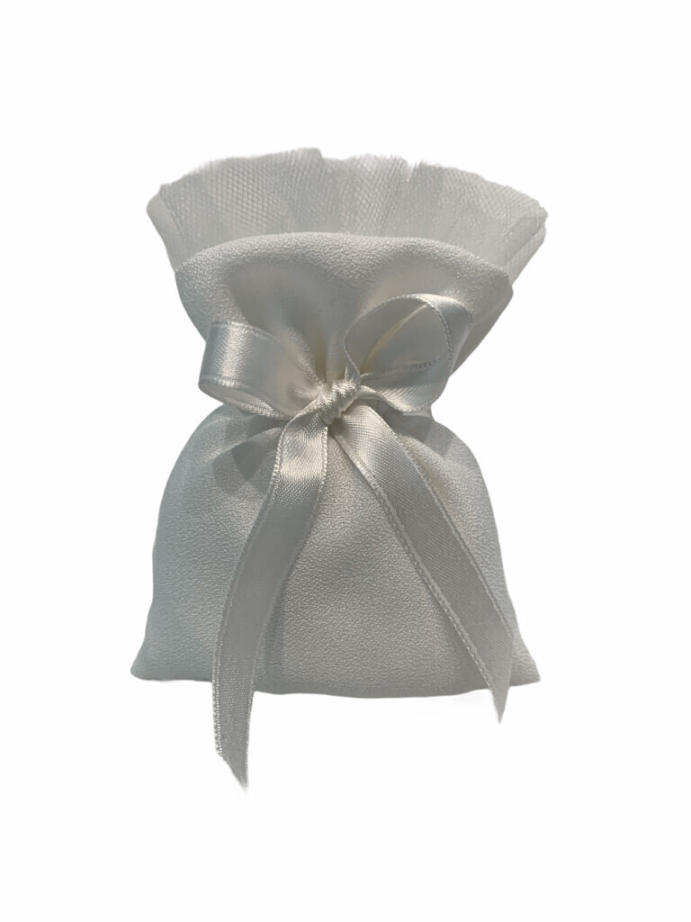 Sacch rett crepe con tulle 9x12 cm - 091867+1