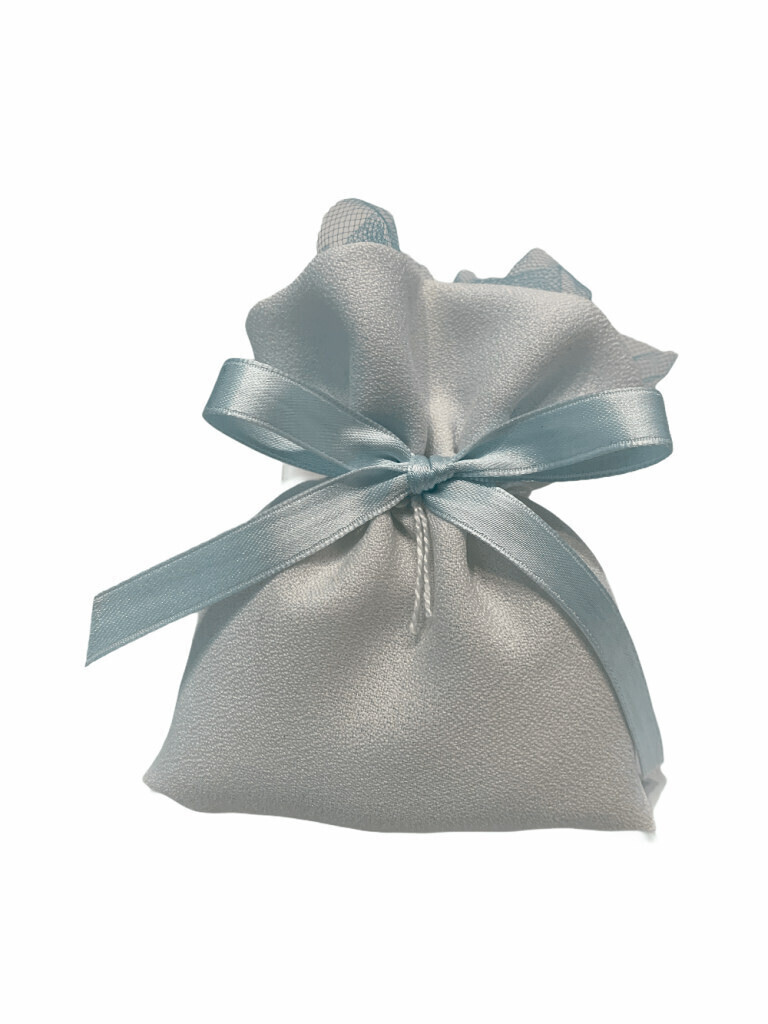 Sacch rett crepe con tulle 9x12 cm - 091867+3