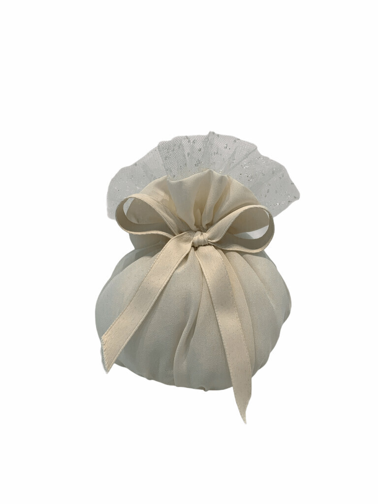 Puff tondo georgette con tulle glitter 10x12 - 091869+31