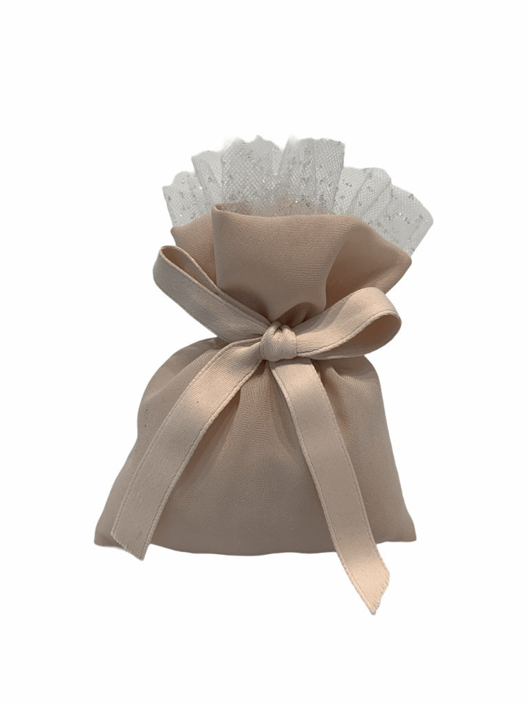 Sacch rett georgette con tulle glitter 9x12 - 091870+36