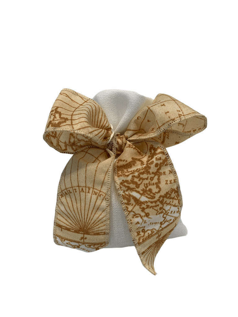 Sacch rett cartina geo con fiocco 9x12 - 091872+31