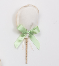 Sacch palloncino con fiocco verde 7x17 - 091878+7