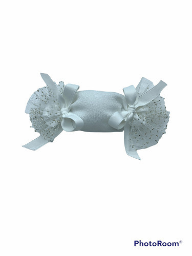 Caramella crepe panna tulle glitter 14x5 - 091887+31