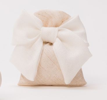 Sacch cotone asuan con fiocco 11x13 - 091904+5