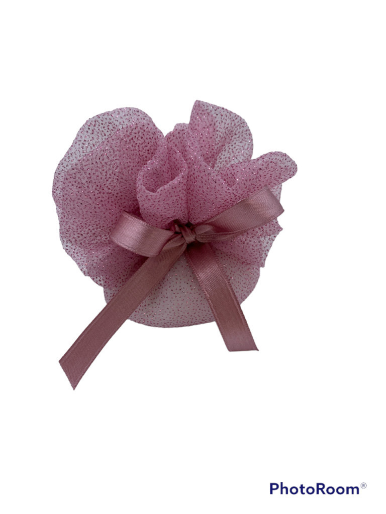 Sacchetto glitter rosa 11x10 - 091945+2