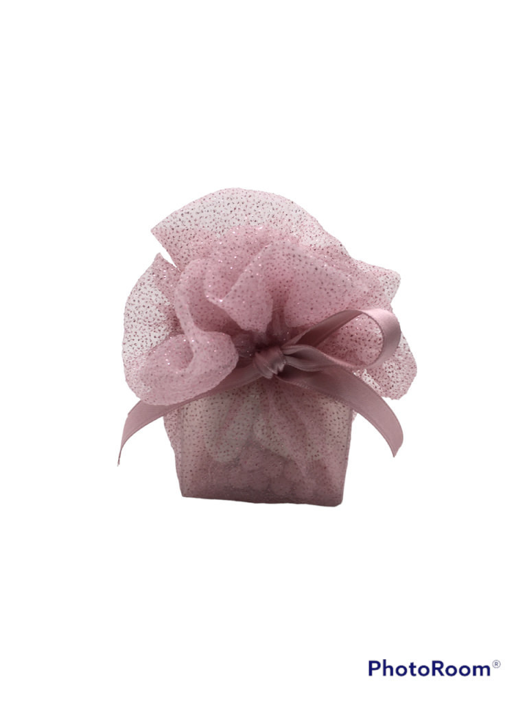 Sacchetto glitter rosa 11x10 + sc120 - 091945+a2