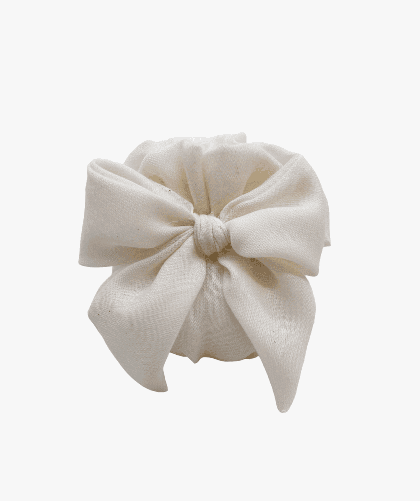 Puff tondo macaloe con fiocco 10x9 - 091957