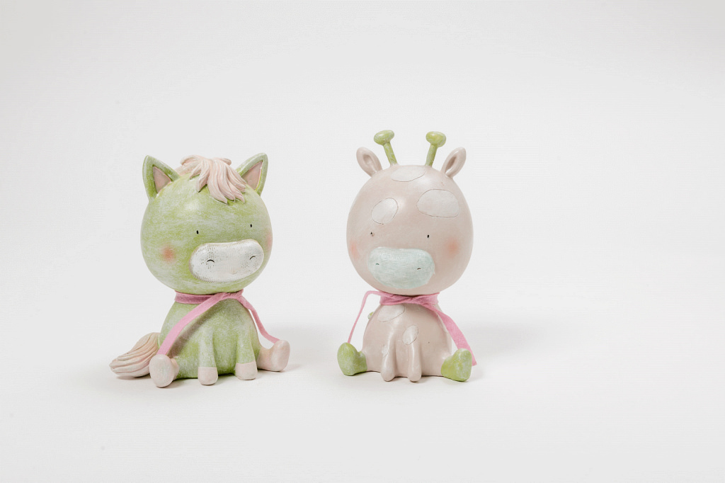 Salvadanaio giraffa/cavallo grande poly h:18,5 cm - 130433