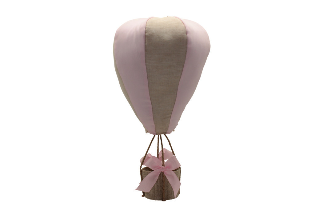 Mongolfiera grande rosa 21x38 - a8805+2