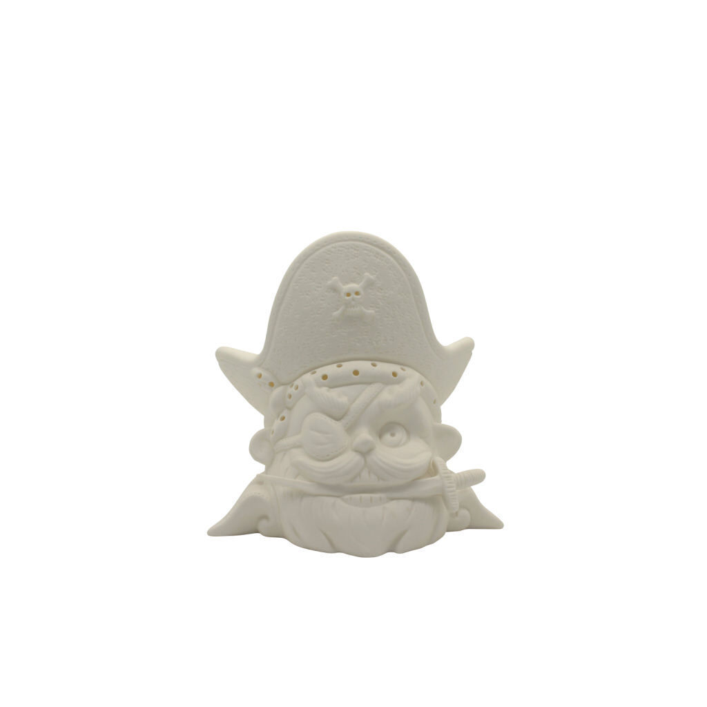 Testa pirata grande 18x15x18 + scatola logo - b1604