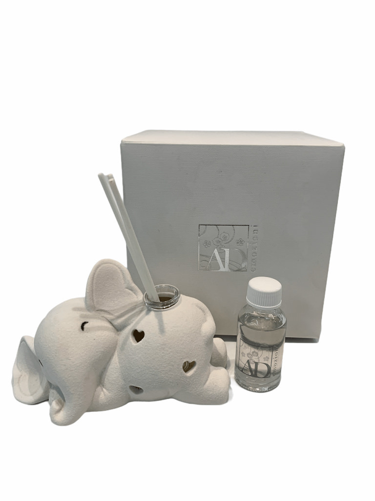 Elef rosa che dorme led prof 14x6x8 + sc0081 tag - b3902