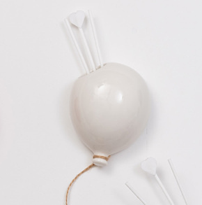 Pallonc diffus bianco 9.5x7.5x5 + sc0079 tag - b4703+1