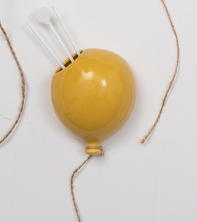 Pallonc diffus giallo 9.5x7.5x5 + sc0079 tag - b4703+13