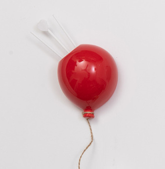 Pallonc diffus rosso 9.5x7.5x5 + sc0079 tag - b4703+14