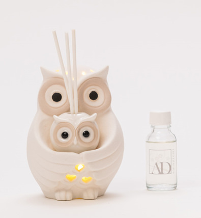 Gufo + gufetto led profumatore 9x12 + sc0071 - b5502