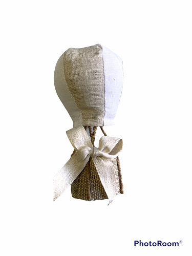 Mongolfiera piccolo lino bicolore 7x14 - b5601+1