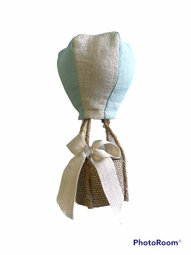 Mongolfiera piccolo lino bicolore 7x14 - b5601+22