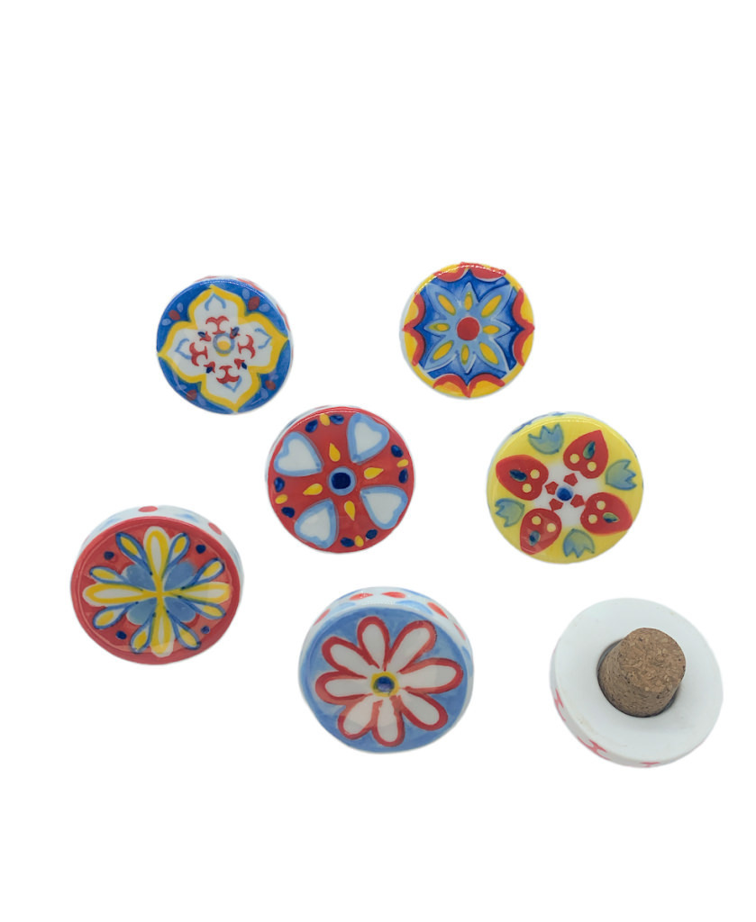 Tappo sicilia 6 assortiti 5x3 cm - b5703