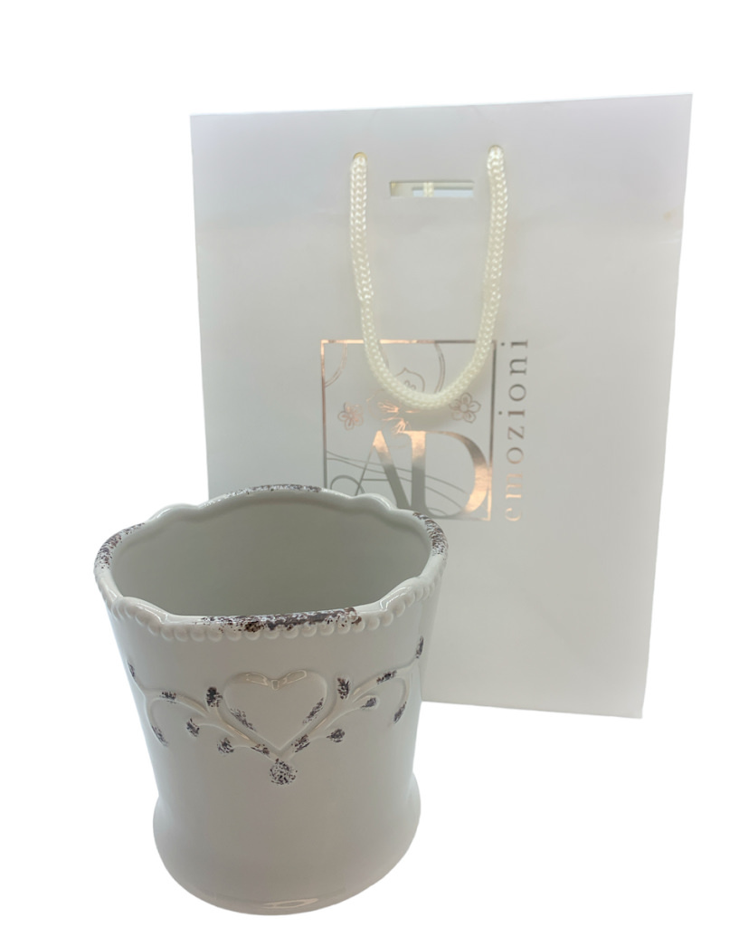 Vasetto medio shabby tortora 10x10x10 + sc62 - b5902+5