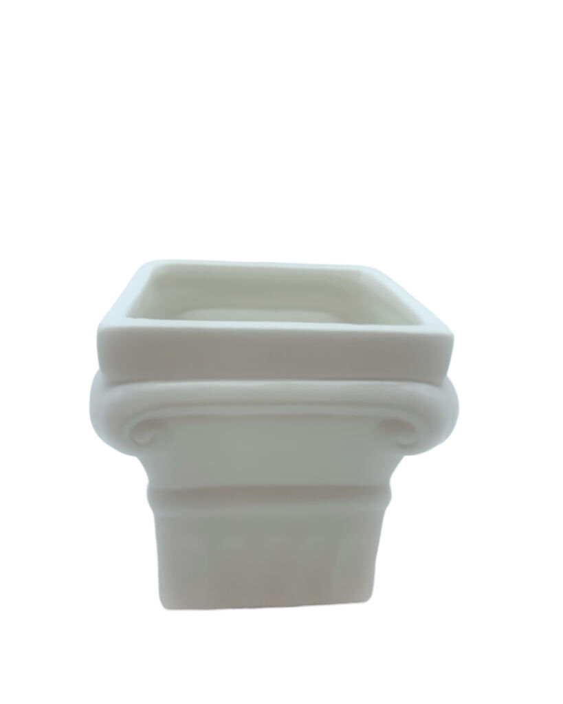 Vasetto colonna corinzia quad medio 11.5x11.5x11.5 - b6303