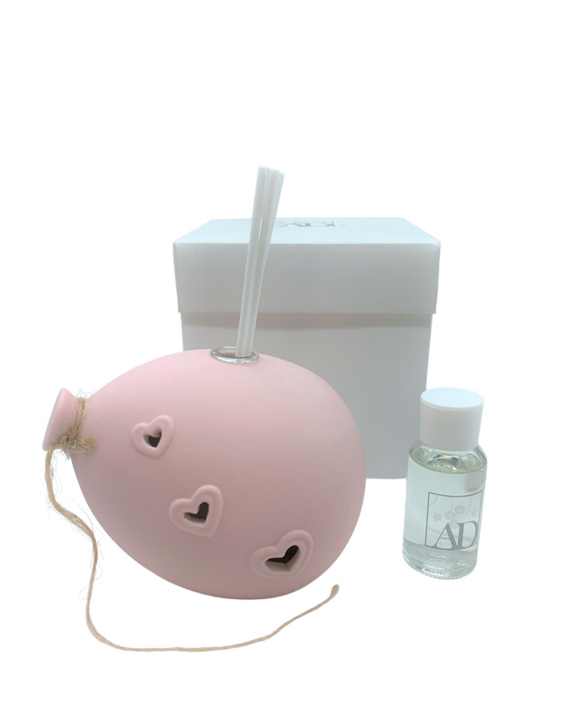 Pallonc medio led prof sat rosa 11.5x9x8.5 + sc80 + tag - b6602+2