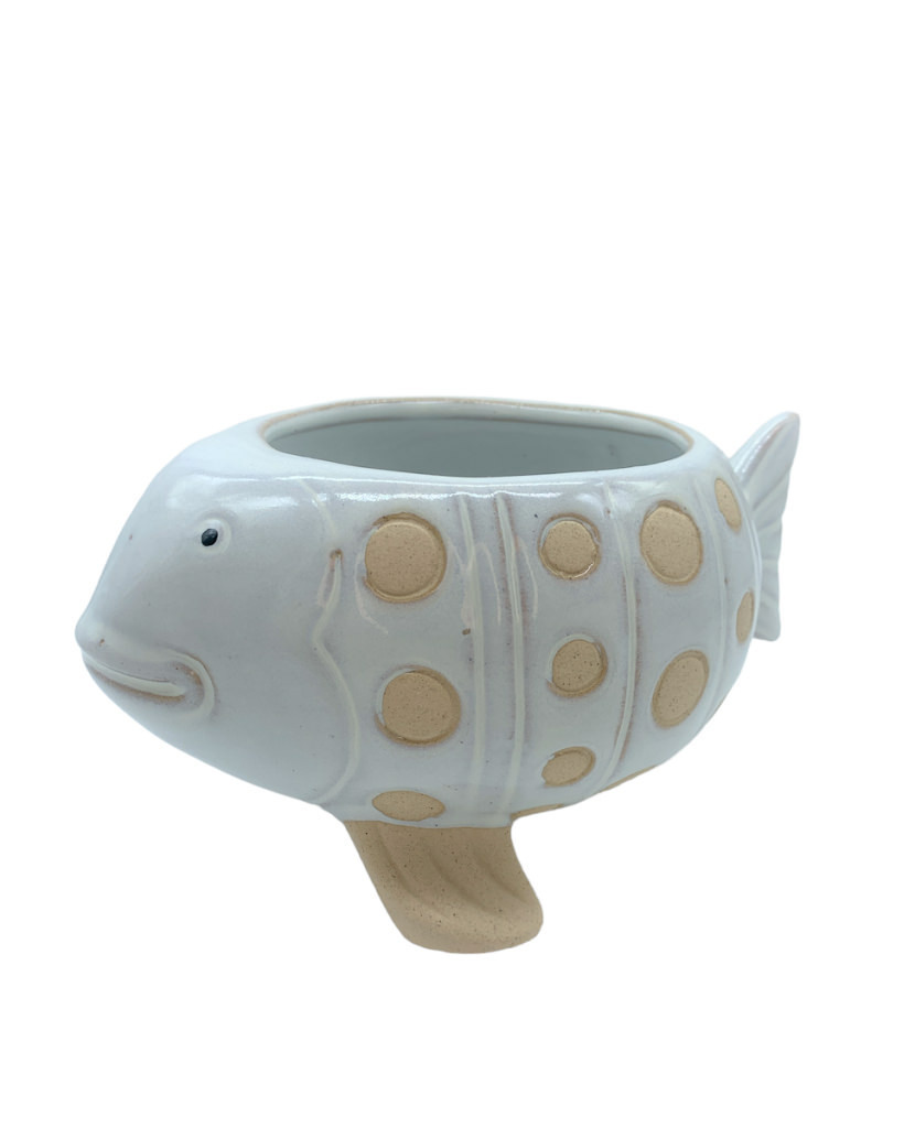 Pesce grande bianco 19x13x9.5 + tag - b6902