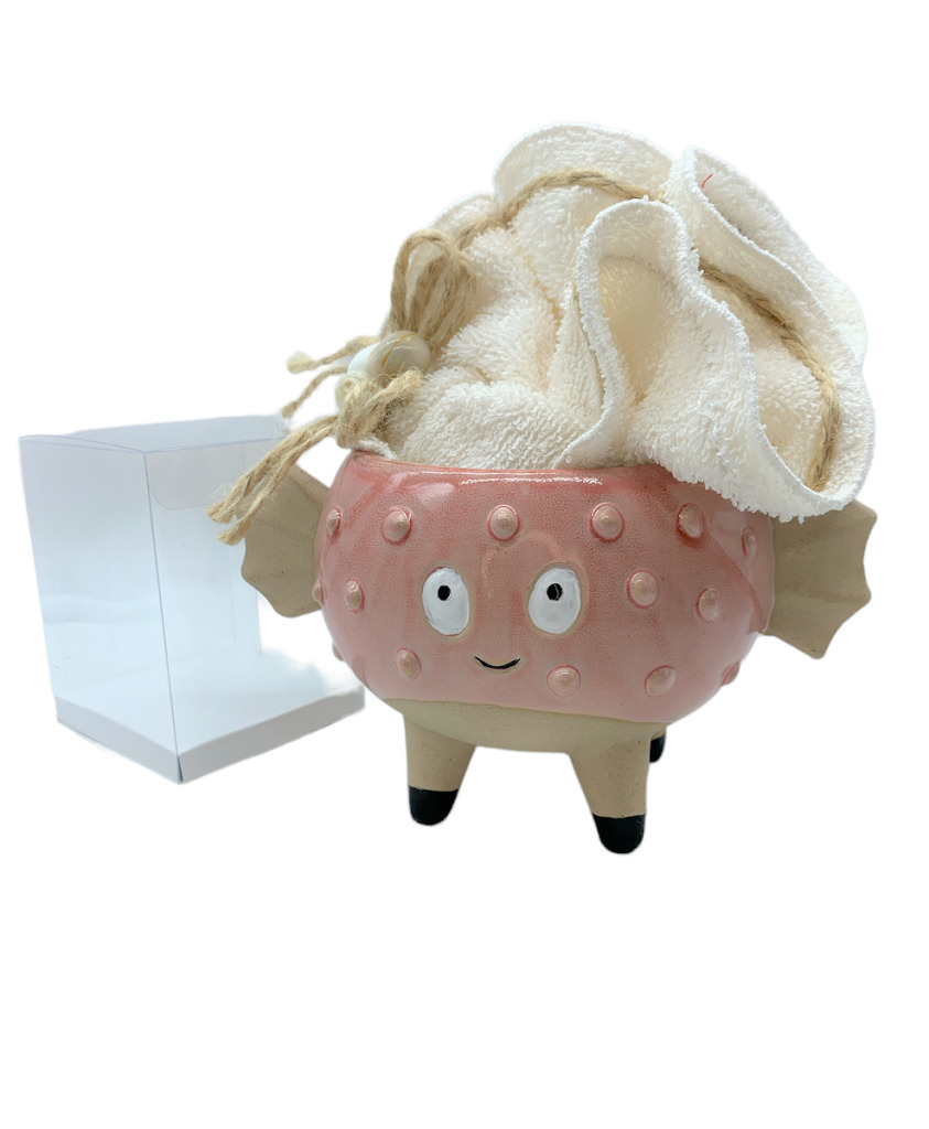 Pesce pal grande rosa19x13,5x11 + sc119 + 091927 + tag - b6906+a