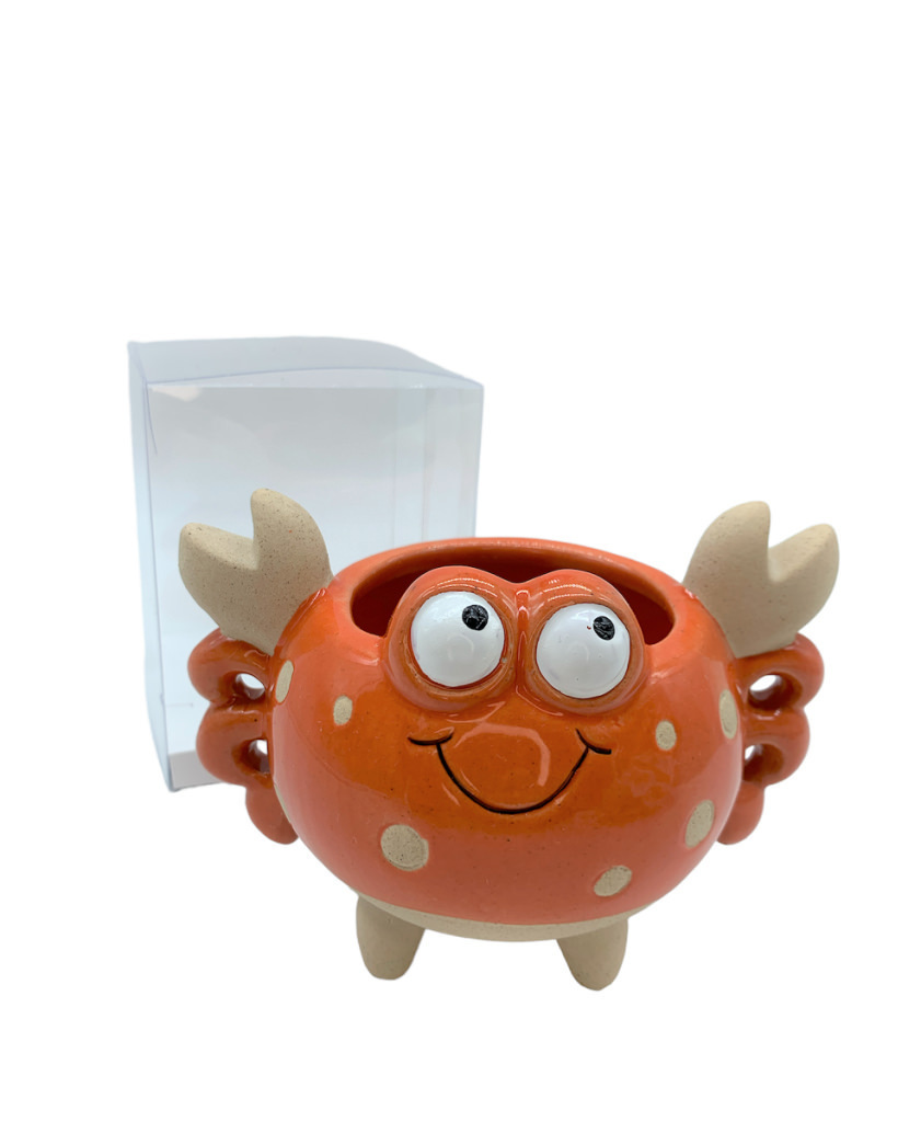 Granchio medio rosso 13x9.5x9.5 + sc117 + tag - b6907+b