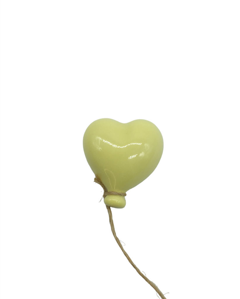 Palloncino cuore calamita giallo 4.5x5 - b7001+13