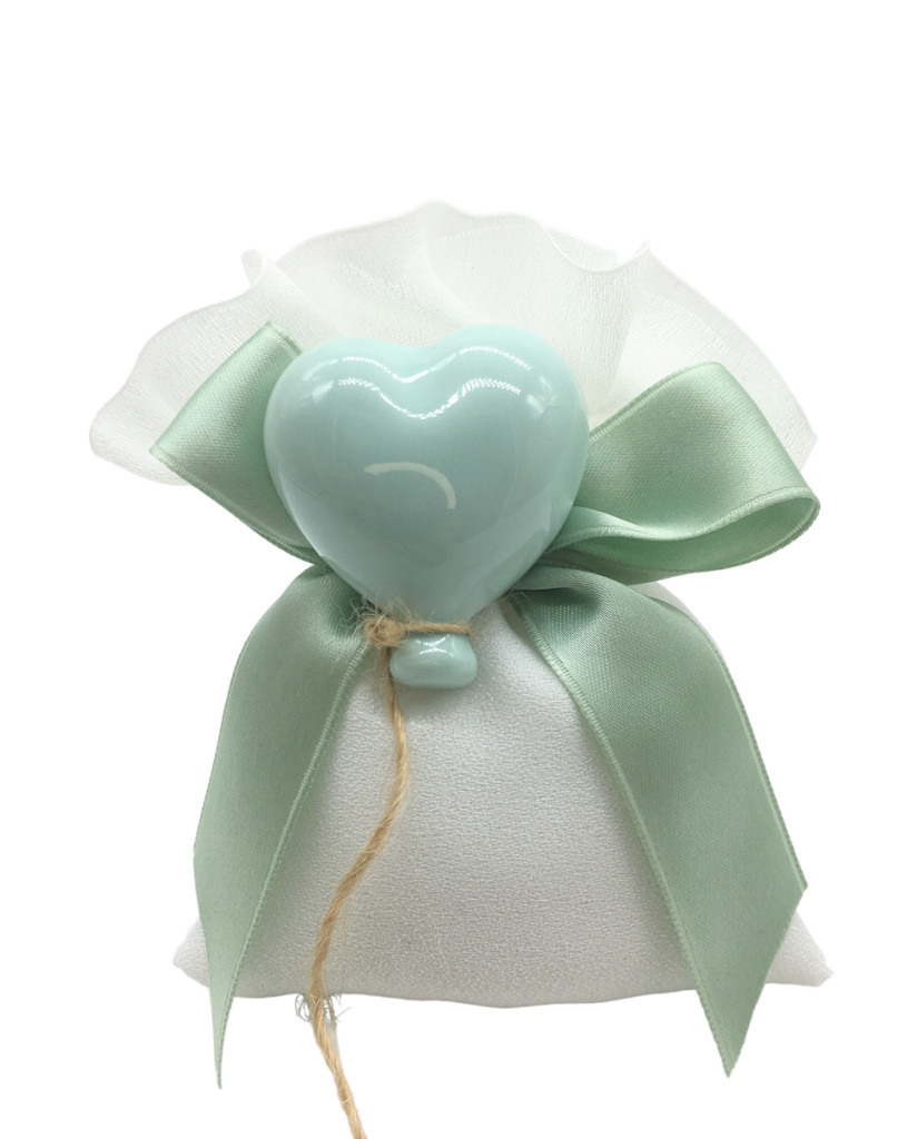 Pallon cuore calam verd4.5x5 + 091939/7 + tag - b7001+a7