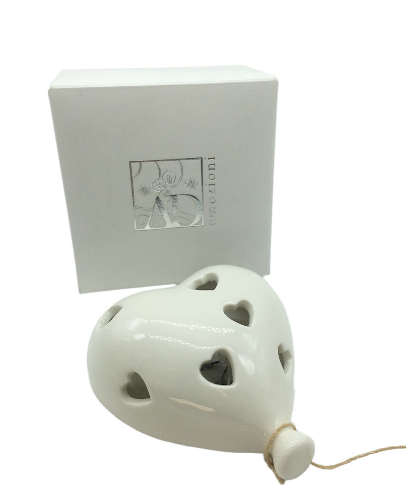 Pallonc cuore led bianco 9.5x4x10.5 + sc101 + tag - b7002+1