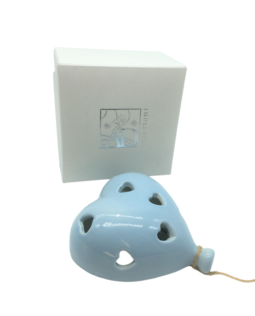 Pallonc cuore led celeste 9.5x4x10.5 + sc101 + tag - b7002+3