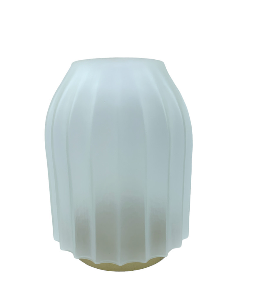 Lampada led bassa vetro bianco 16,5x21 cm - b7201+1 Lampada led bassa vetro bianco 16,5x21 cm - b7201+1