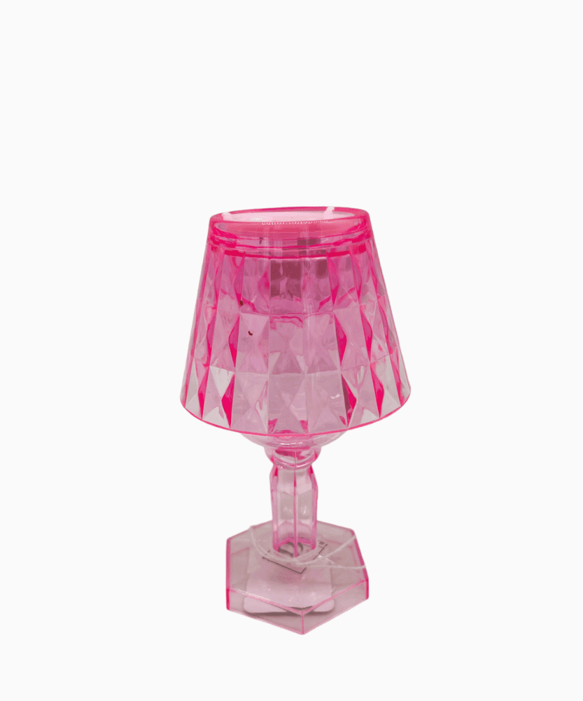 Lampada mini led portaconfetti rosa 6,5x12 - b7302
