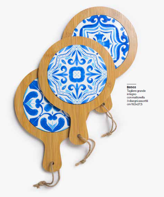 Tagliere md tondo 3 ass 19,5x27,5 + tag - b8503